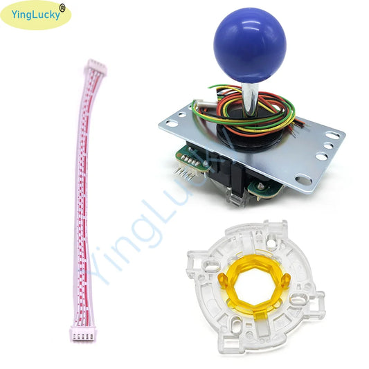 Joystick Original Sanwa JLF-TP-8YT Fighting Stick con Topball y Cable 5 Pines para Jamma Arcade/PC/PS3/PS4/XBOX DIY
