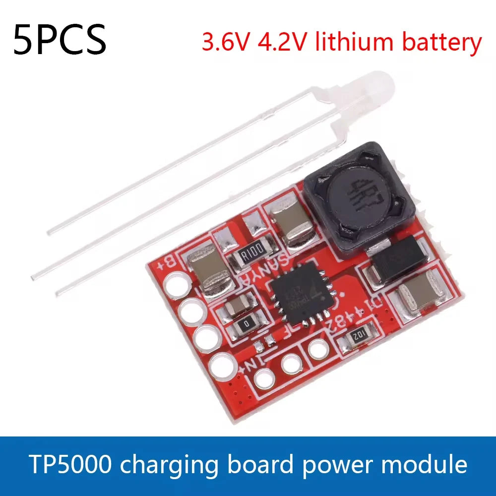 TP5000 4.2V/3.6V/8.4V 1A/2A Lithium Ion 18650 Battery Charging Board Charger Module CD42 TP5100 Lithium Iron Phosphate Battery
