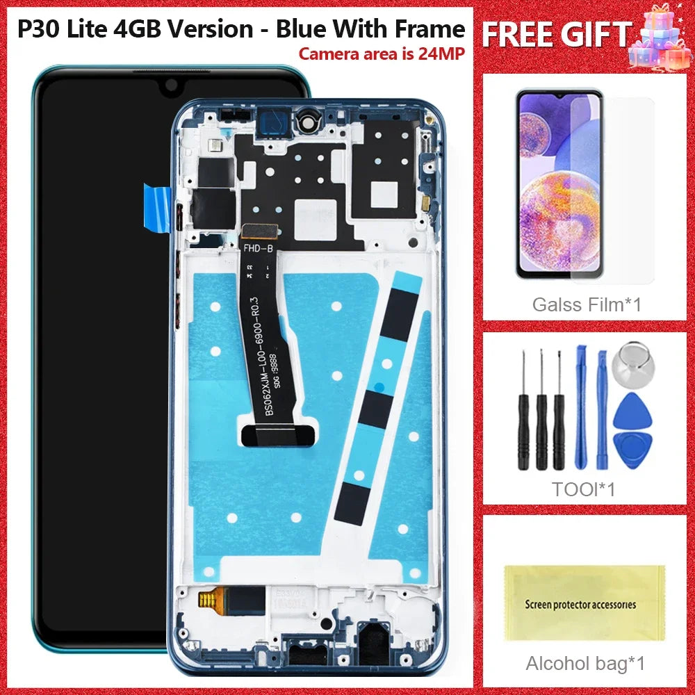 High Quality LCD For HUAWEI P30 Lite LCD Display Touch Screen Digitizer Assembly For Huawei MAR-LX1 LCD Display