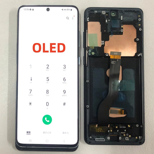 Pantalla LCD Super OLED S20 + para Samsung Galaxy S20 Plus lcd G986B G986U G985F/DS pantalla táctil LCD con montaje de digitalizador de marco