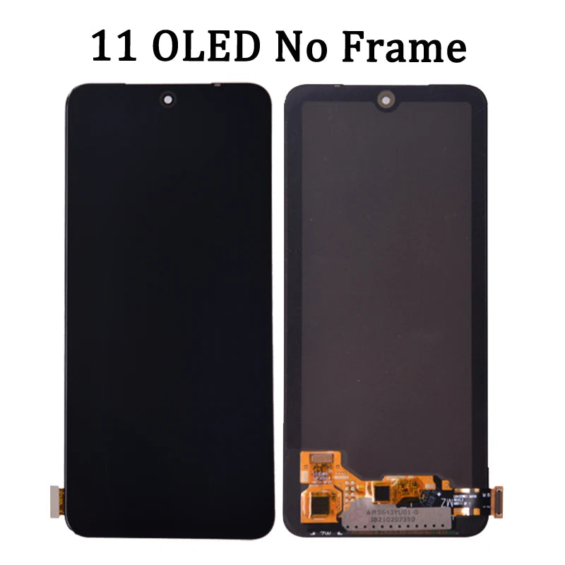For Xiaomi Redmi Note 11 LCD Display Note 11 2201117TG Screen Touch Glass Digitizer For Redmi Note 11S LCD With Frame