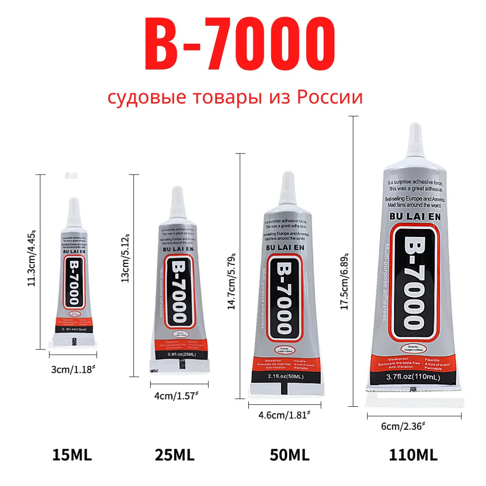 Adhesivo Transparente B-7000 (15ml/25ml/50ml/110ml)