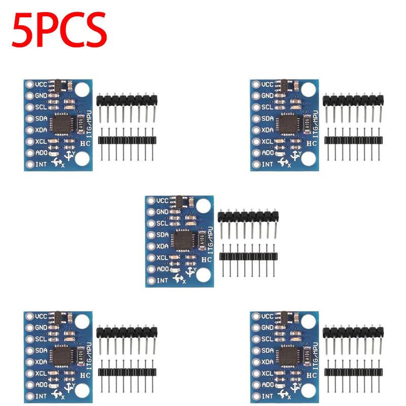 Módulo Sensor Giroscopio Analógico 3 Ejes + Acelerómetro GY-521 (MPU-6050) para Arduino DIY Kit