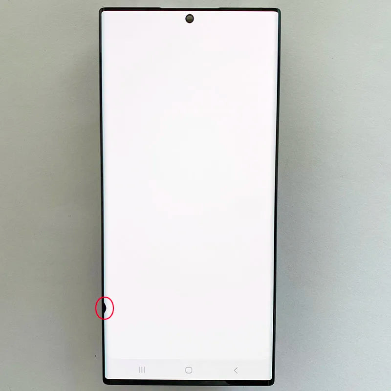 Pantalla 6.8" Super AMOLED con Marco y Digitalizador Táctil para Samsung S22 Ultra (S22U/S908B/S908U) (Con Defecto Estético)