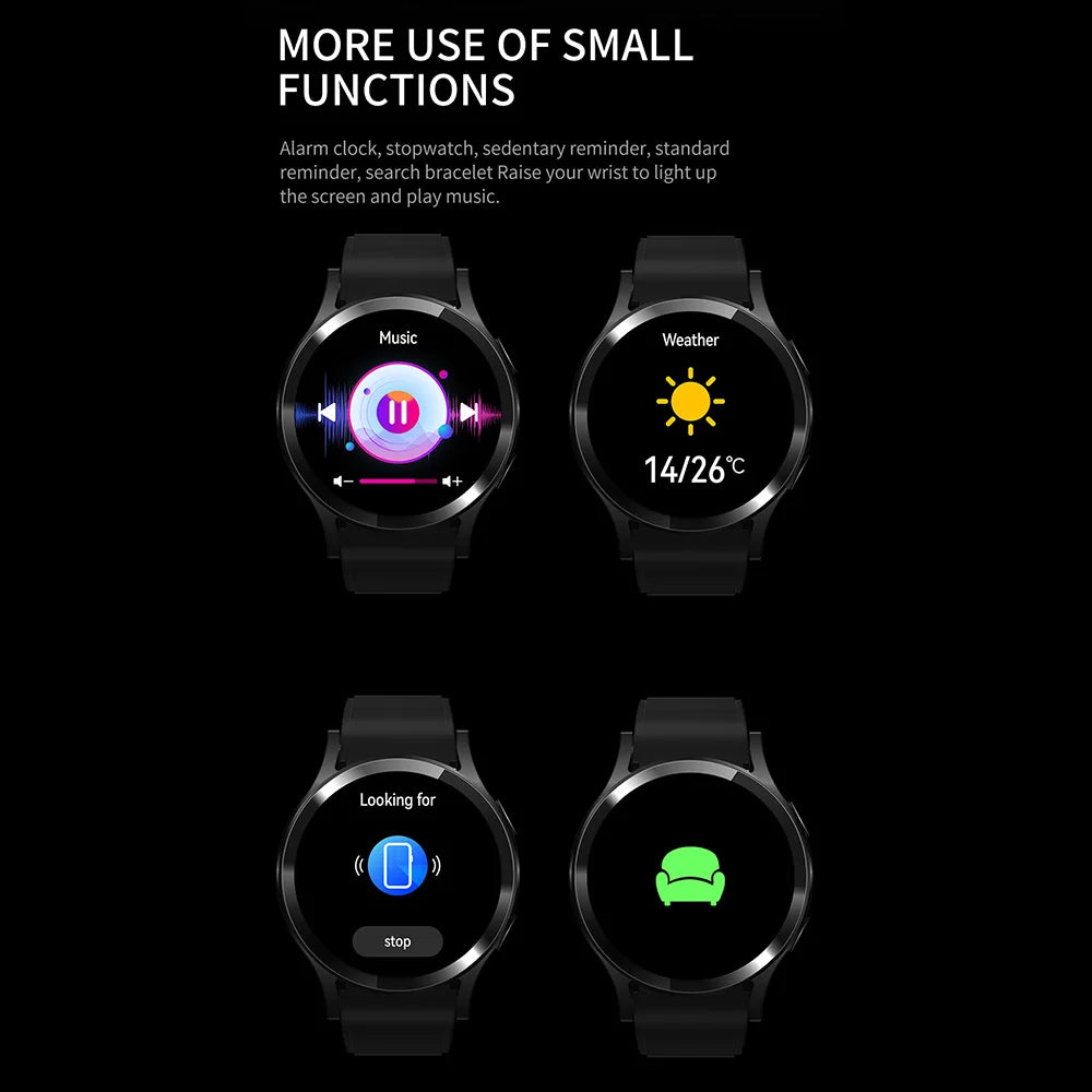 Smartwatch 2024 6 Pro (1.32", 160x160) Llamada Bluetooth, Diales Personalizados, Monitor Salud/Deporte para Hombre/Mujer