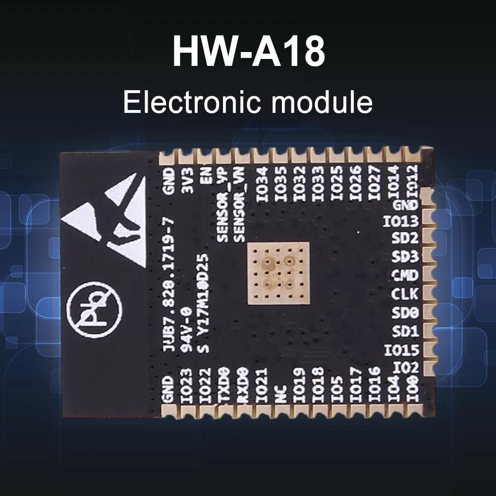 Módulo WiFi Inalámbrico ESP-WROOM-32 / ESP32 / ESP32S / ESP32U (150 Mbps, CPU Doble Núcleo, Sensor Hall)