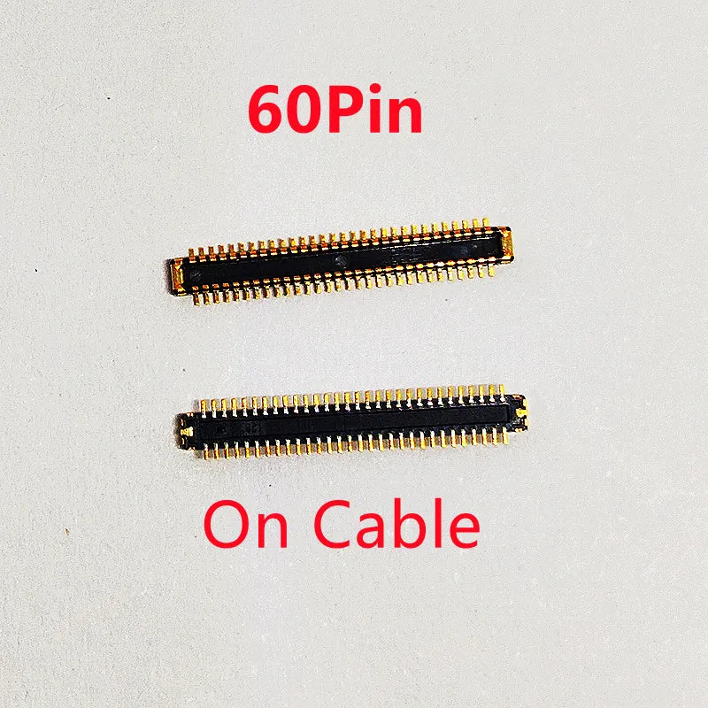 10pcs LCD Display FPC Connector On Board For Xiaomi Hongmi Redmi 9A 9C Note9 Note 9 Poco C3 Screen Plug 60pin