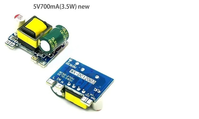 Módulo Fuente Alimentación Switching Aislada AC-DC 5V 700mA 3.5W 220V a 5V Buck Precisión