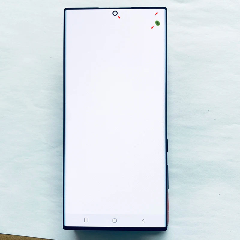 Pantalla 6.8" Super AMOLED con Marco y Digitalizador Táctil para Samsung S22 Ultra (S22U/S908B/S908U) (Con Defecto Estético)