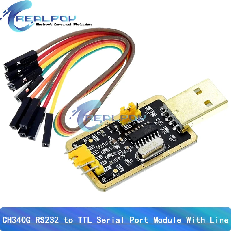 Módulo Conversor USB a Serial TTL RS232 CH340G (Reemplazo PL2303) para Placa Programación Arduino DIY Kit