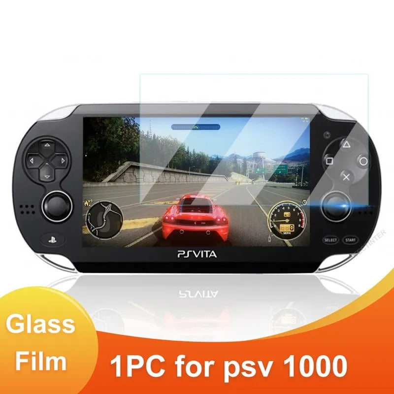 Protector Pantalla Cristal Templado Premium Película Guardia para Sony PS Vita 1000/2000 (Accesorios Juego)