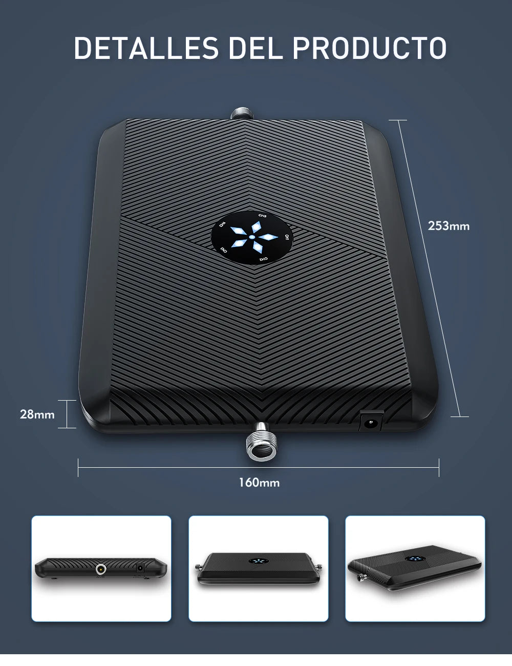 Kit Amplificador Señal Celular GoBoost 2G/3G/4G LTE GSM 700/850/1700/1900/2600 MHz (Chile)