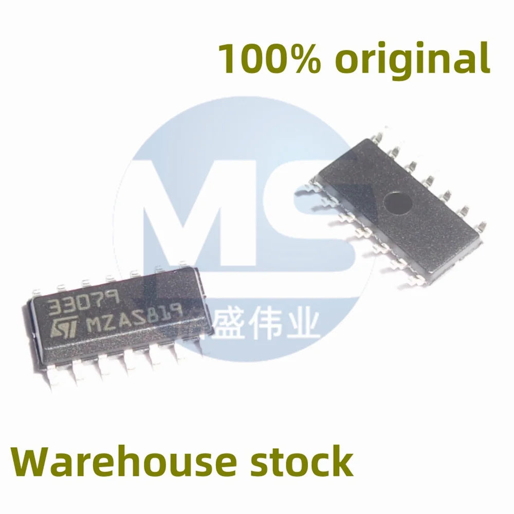 Lote 10 Pcs Amplificador Operacional Quad MC33079DT (33079) SMD SOP-14