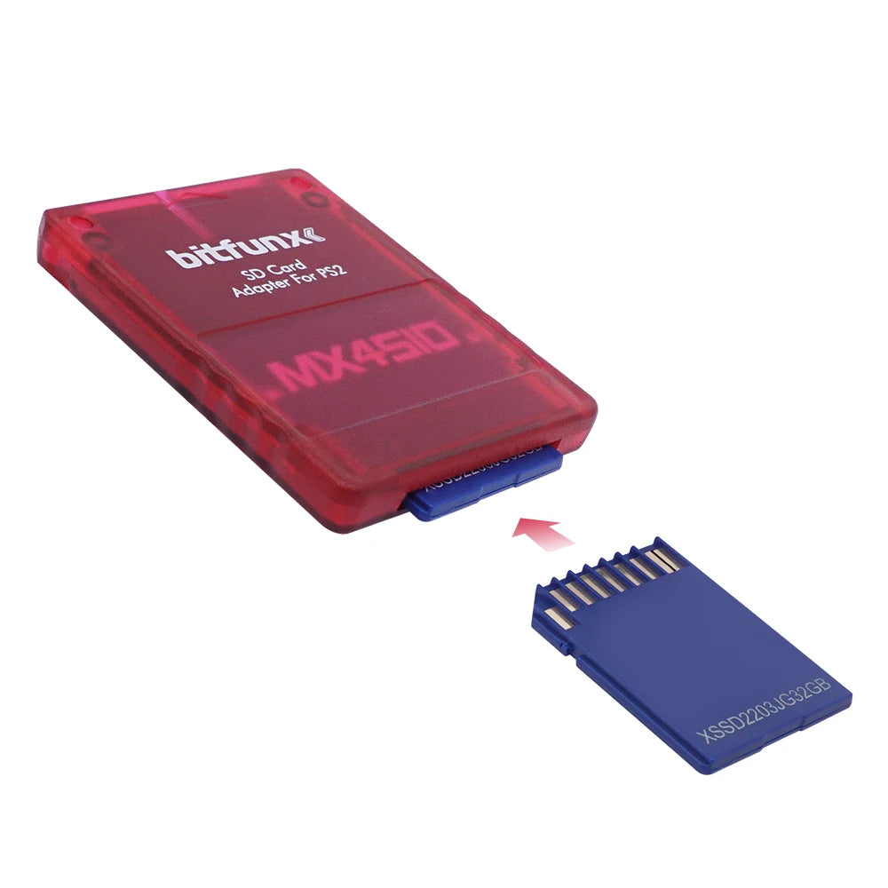 Adaptador Lector Tarjeta SD/TF Bitfunx MX4SIO SIO2SD para Consola PS2 PlayStation 2
