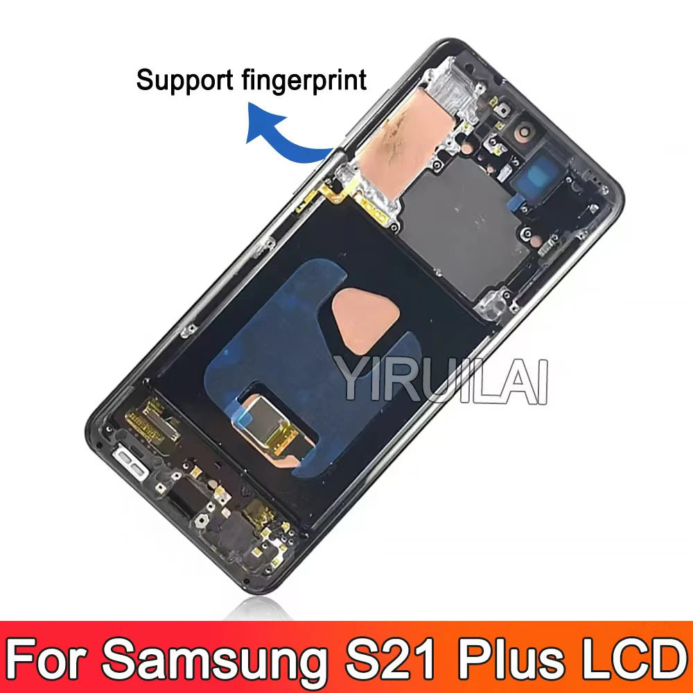 Pantalla Amoled S21 Plus, para Samsung Galaxy S21 Plus pantalla LCD G996B G996B/DS G996U digitalizador táctil reemplazar montaje con marco