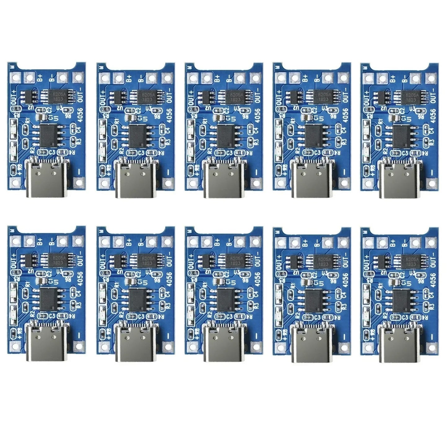TP4056 5V 1A Type-c USB 18650 Lithium Battery Charging Board Charger Module with Protection Dual Functions