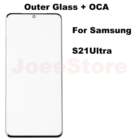 2 Cristales Exteriores con Film OCA para Pantalla LCD Samsung Galaxy (Varias Series)