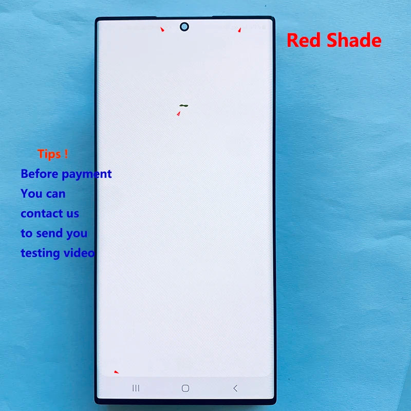 Pantalla 6.8" Super AMOLED con Marco y Digitalizador Táctil para Samsung S22 Ultra (S22U/S908B/S908U) (Con Defecto Estético)