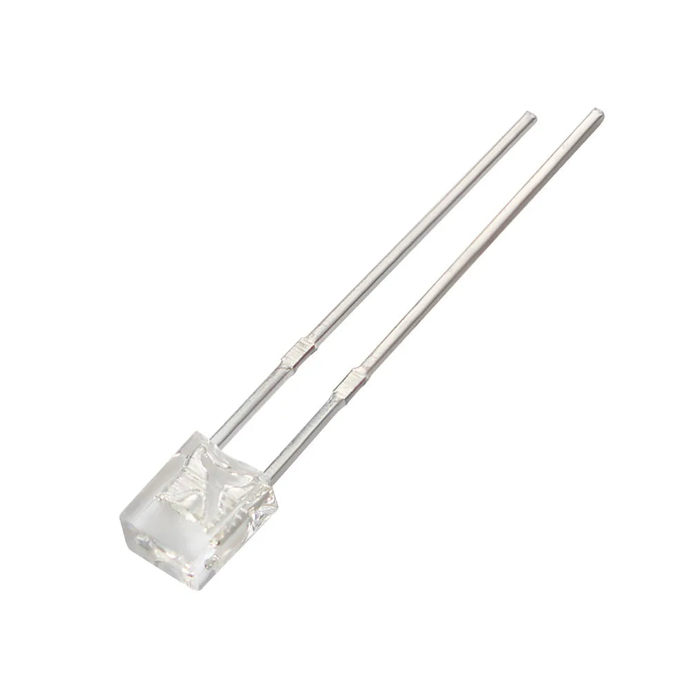 Diodo LED Transparente Luminiscente (2x3x4mm) Blanco/Verde/Rojo/Amarillo/Azul (Kit 50 Unidades)
