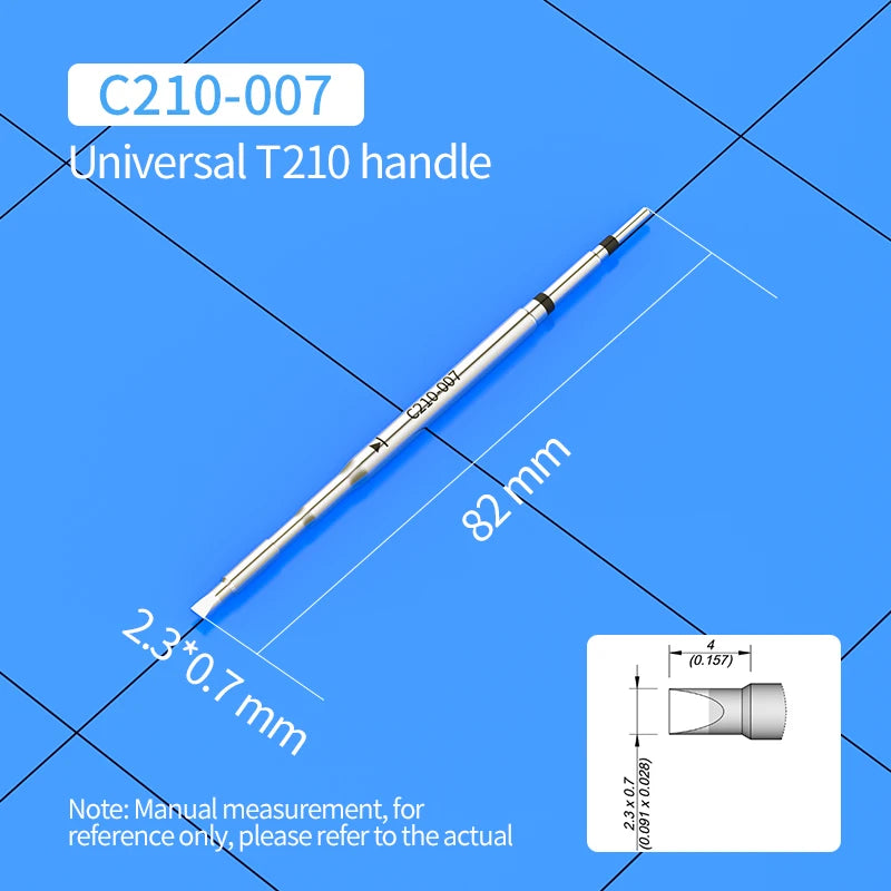 C210 Soldering Tips Compatible with JBC T210 Handle for CD-2SD/2SHE Station Welding Nozzle C210-001 C210-007 C210-008 C210-018