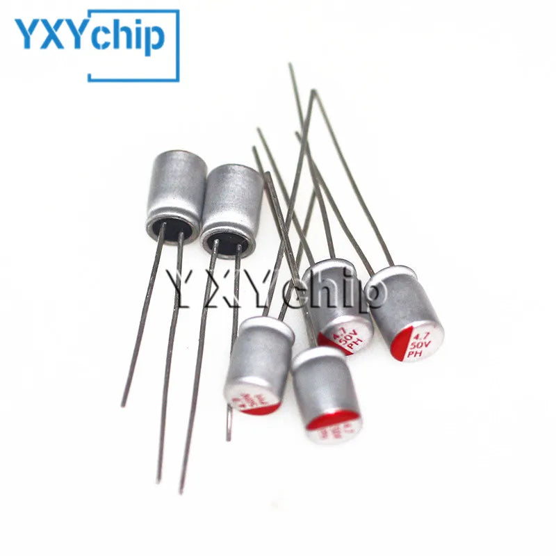 Capacitor Sólido Polímero (4.7uF-2200uF, 10V-100V) - Pack 10 Unidades (Valores Surtidos)