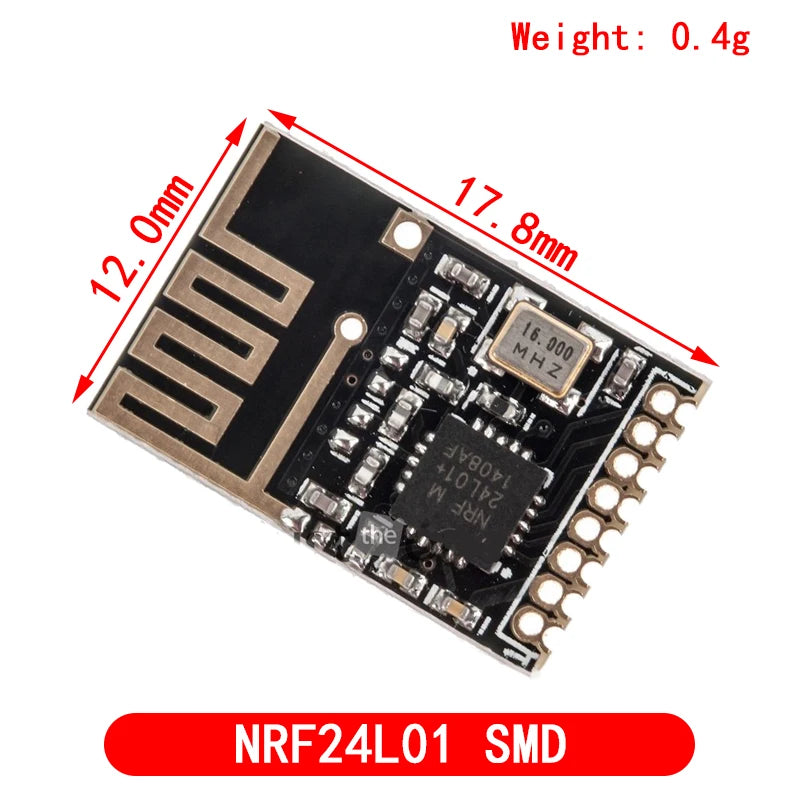 Módulo Transmisión Datos Inalámbrico NRF24L01+PA+LNA 2.4GHz (Versión Mejorada, 1000 Metros) para Arduino