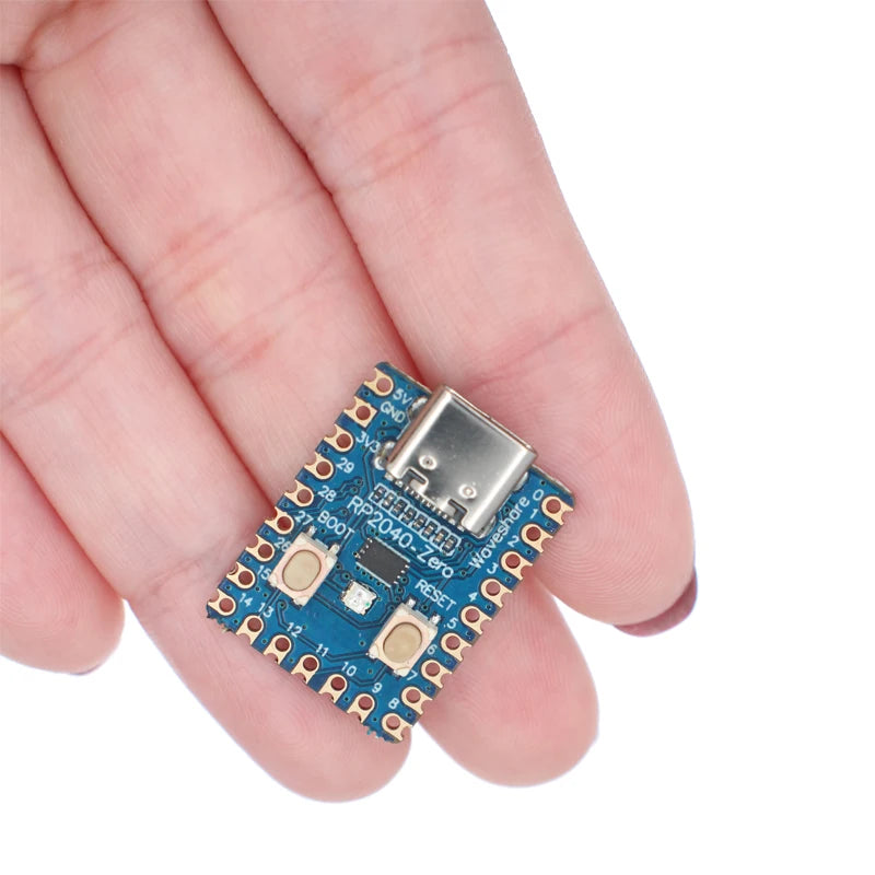 Placa Desarrollo PICO Microcontrolador RP2040 (CPU Doble Núcleo Cortex M0+, 2MB Flash) Módulo RP2040-Zero compatible Raspberry Pi