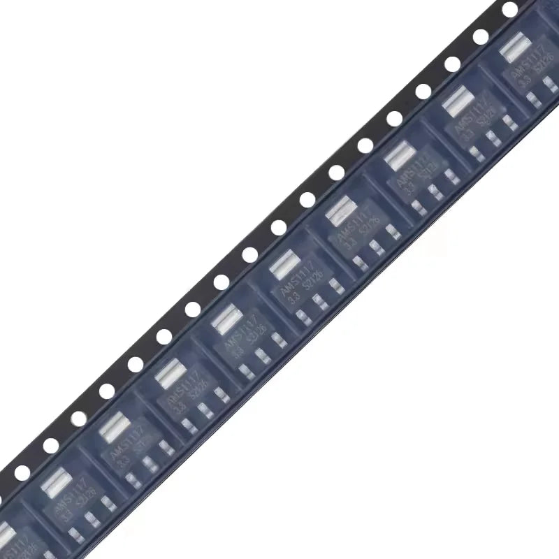 Regulador Voltaje Lineal LDO AMS1117 SMD SOT-223 - Varios Voltajes (1.2V a 5.0V y ADJ) - Lote 10 Piezas