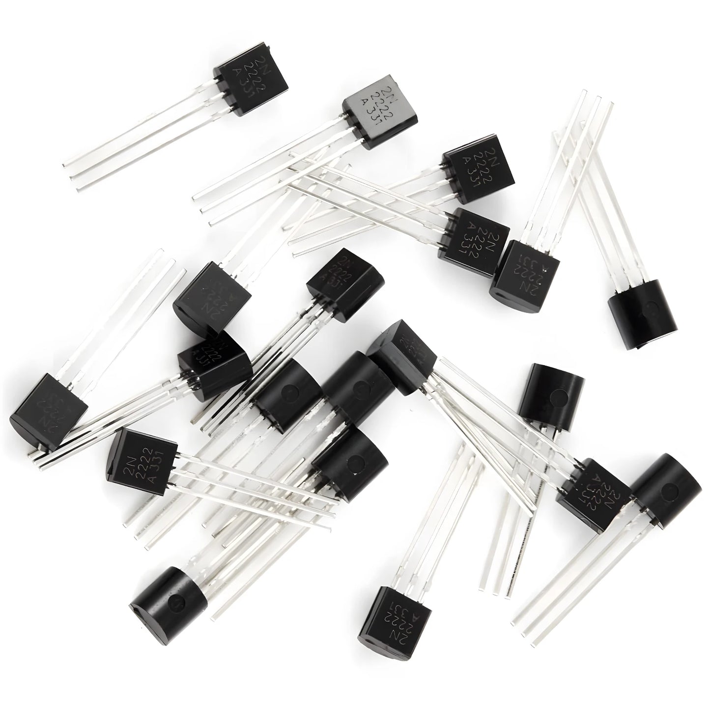 Kit Surtido Transistores BJT TO-92 - 10 Valores (A1015, BC327/337, C1815, S8050/8550, 2N2222/2907) (Total 200 Piezas)