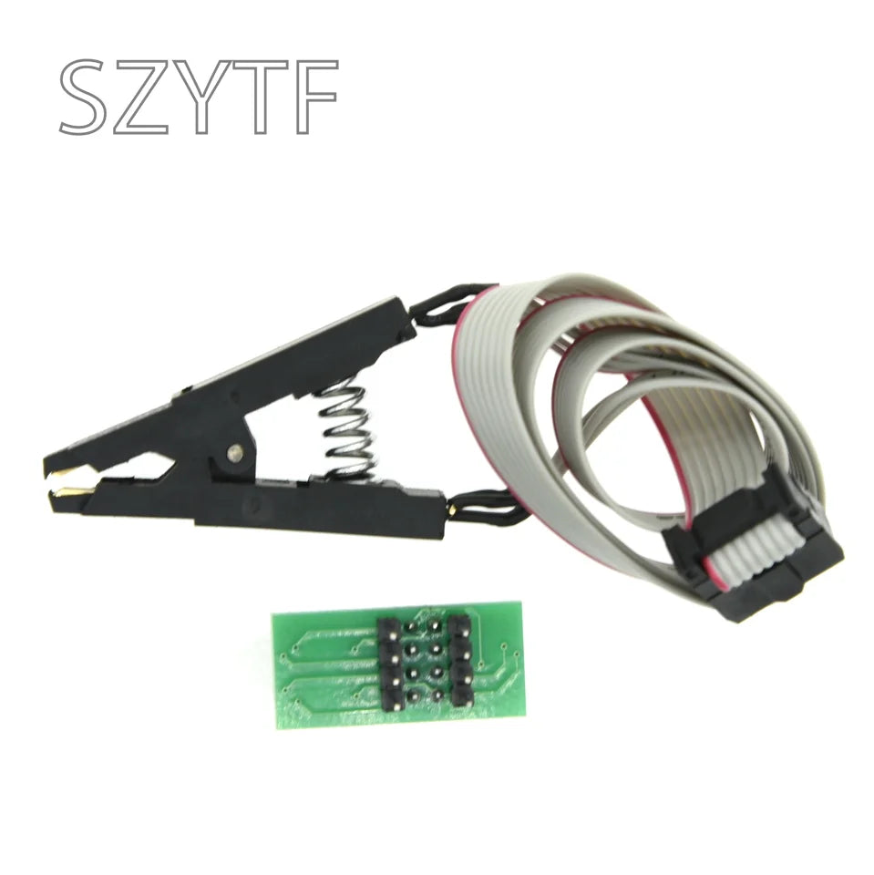 Kit Programador USB CH341A 24/25 Series EEPROM Flash BIOS + Clip Test SOIC8/SOP8