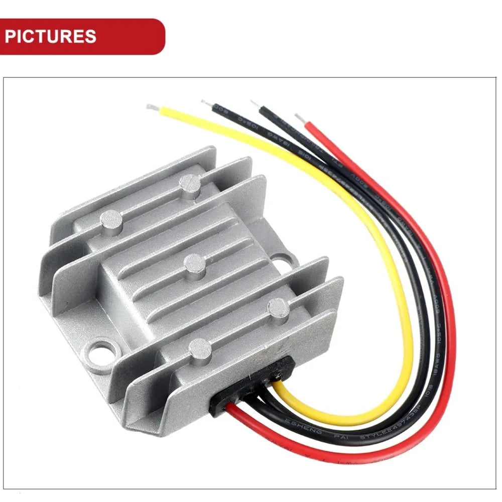 DC 12V/24V to DC 6V 10A 15A 20A 25A 40A 12 Volt to 6 Volt Step Down Converter Regulator Buck Module Power Supply for Car Toys CE