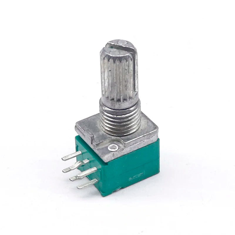 5pcs/lot Special audio amplifier high precision 10% double potentiometer RK097G A20K A50K A100K handle length 15MM flower axis
