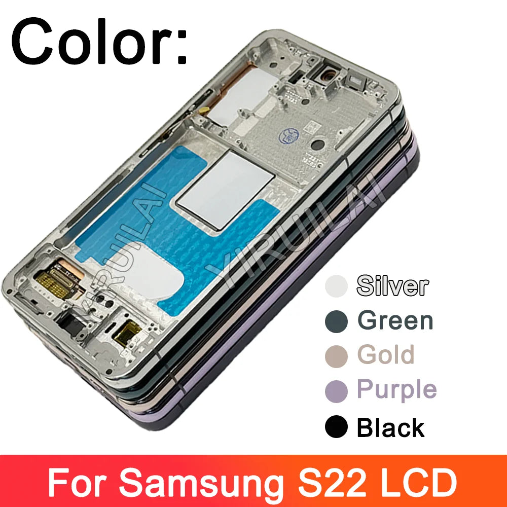 TFT probado para Samsung S22 5G pantalla LCD Digitalizador de pantalla táctil para Samsung S901 S901B S901U SM-S901E/DS pantalla