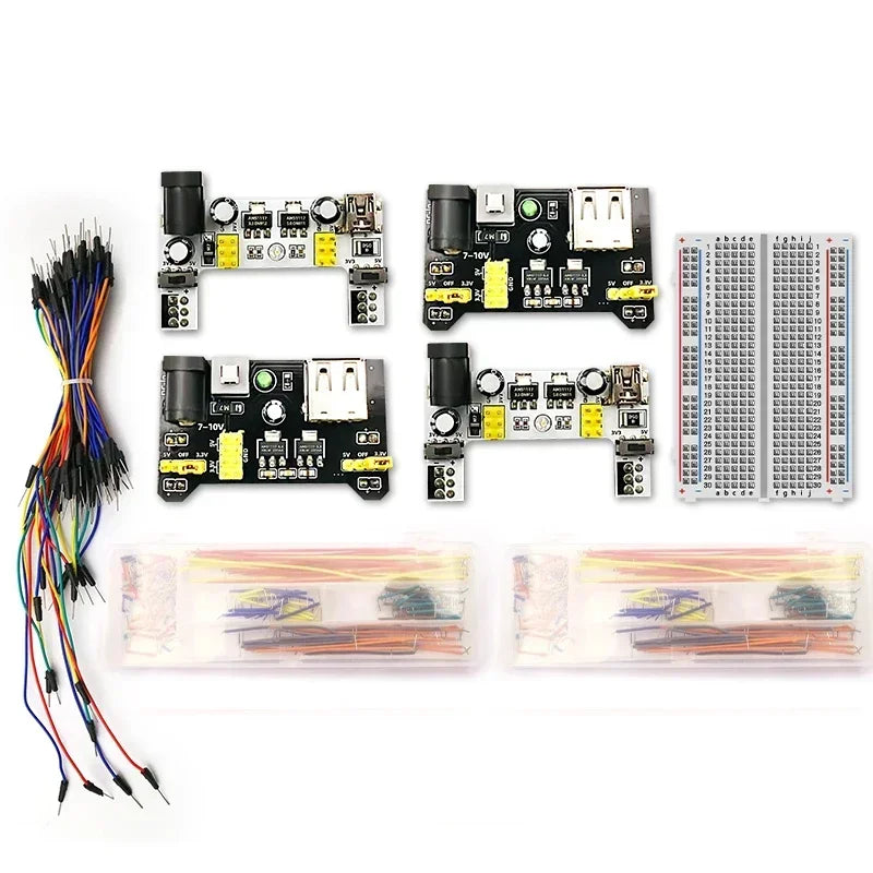 1pcs Power Module Breadboard Kit Bread Board Wire Cables Jumper Breadboard Wire Kit Electronics Breadboard Solderless