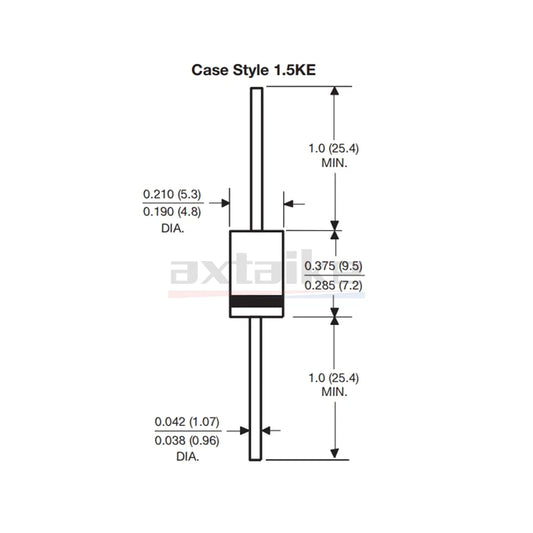 20PCS 1500W TVS Diode 1.5KE51A 1.5KE56A 1.5KE62A 1.5KE68A 1.5KE75A 1.5KE82A 1.5KE91CA 51V 56V 62V 68V 75V 82V 91V DO-201AD