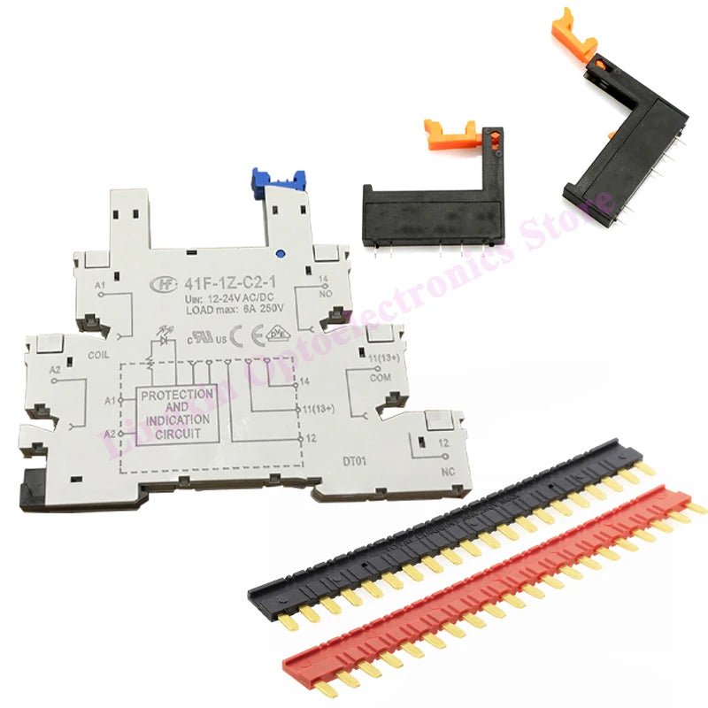 Relé Potencia HF41F-ZS/ZST/HS/HST 5-Pin 6A - Voltajes (5V/12V/24V DC) - Lote 5 Piezas