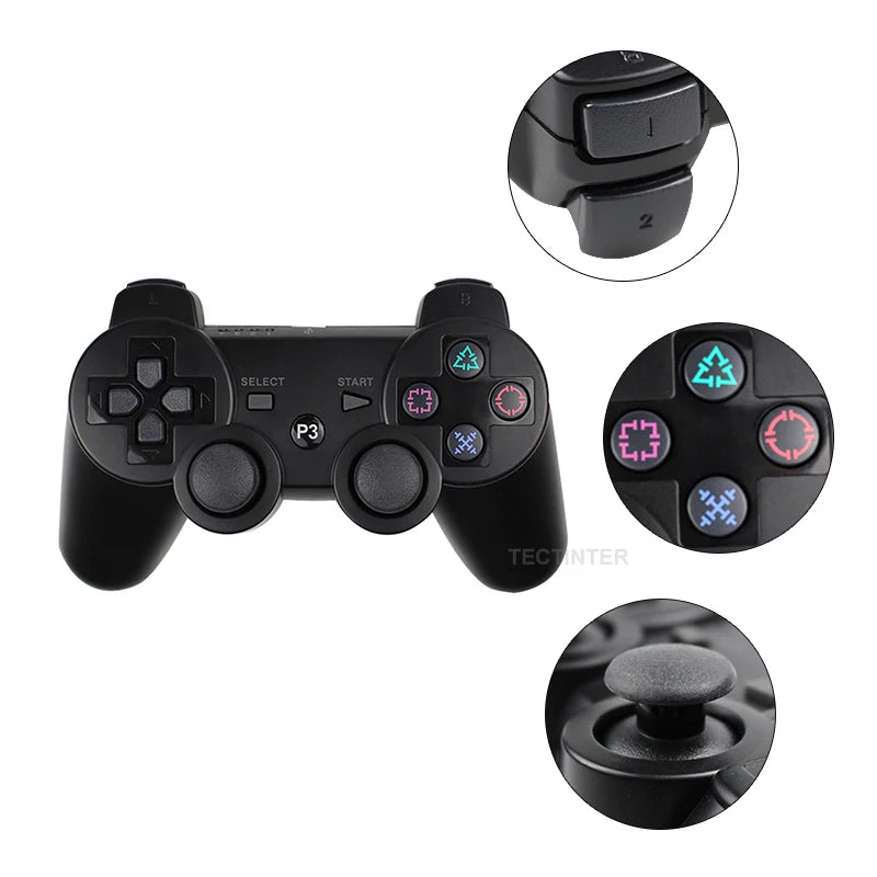 Control Inalámbrico Bluetooth para Consola Sony PS3 / PC (Joystick Gamepad)