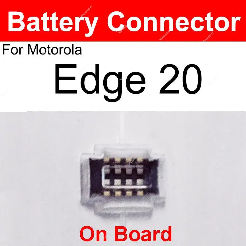 For Motorola MOTO Edge 20 Inner Battery Clip USB Charger Connector On Mainboard LCD Screen Holder On Motherboard On Flex Cable