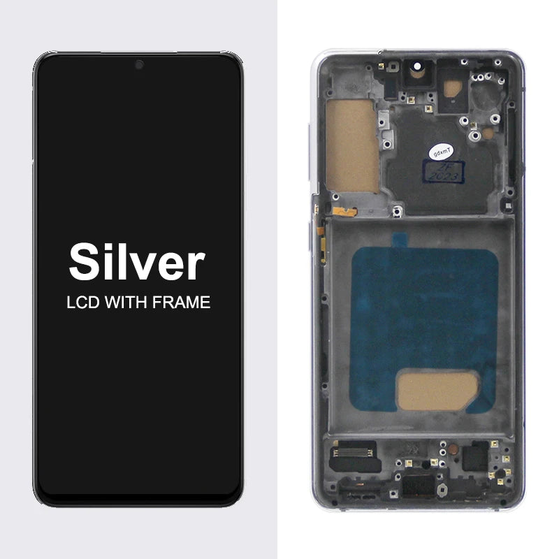 Pantalla LCD S21 probada para Samsung S21 5G G991 G991B G991W G991U, montaje de digitalizador con pantalla táctil de repuesto