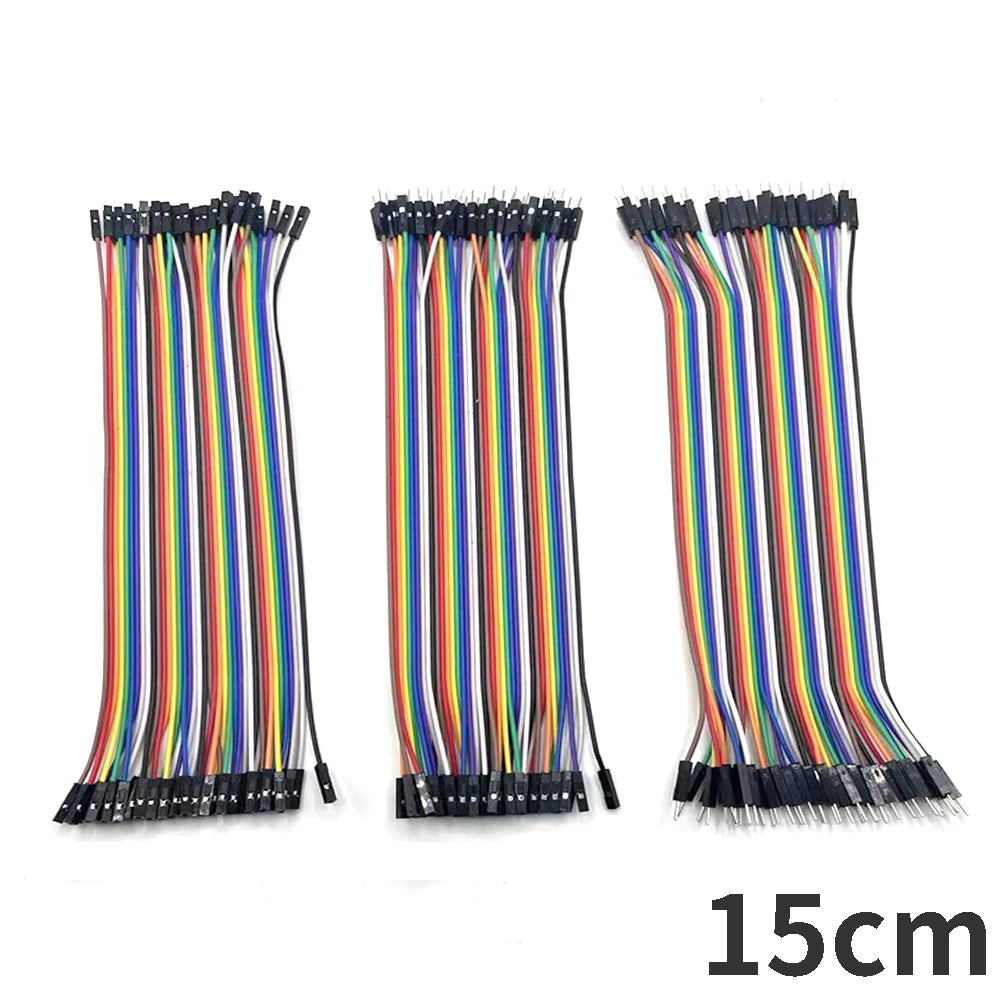 Cable Jumper Dupont (40-120 Unidades) Macho-Macho / Hembra-Hembra / Macho-Hembra para Arduino DIY Kit