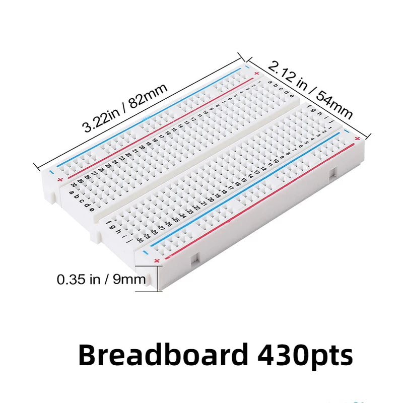 MB-102 MB102 Breadboard 400 830 Point 65 Jumper Wires Solderless PCB Bread Board Test Develop DIY for Arduino Power Module