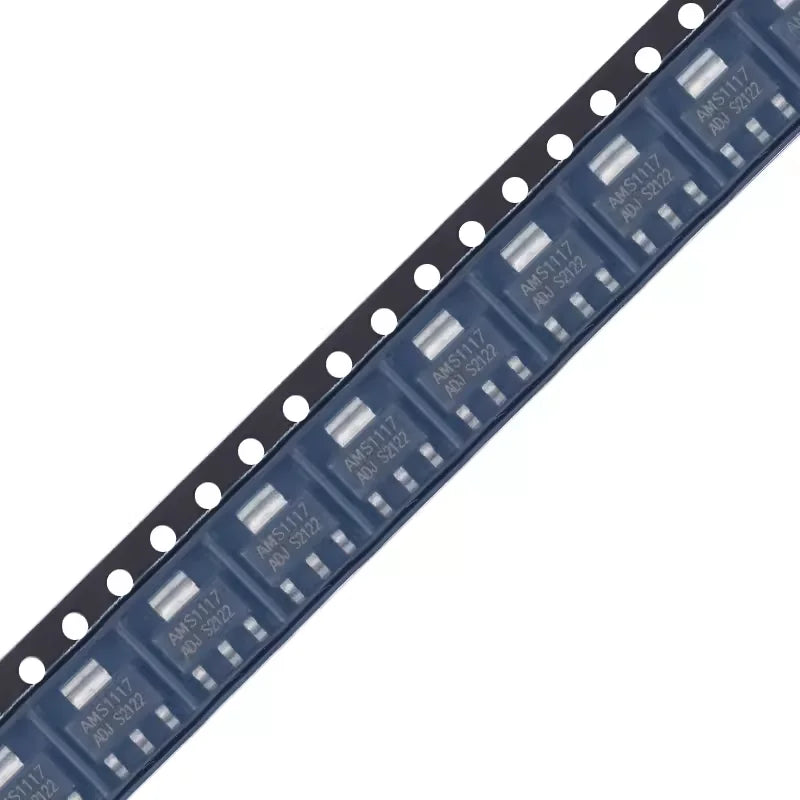 Regulador Voltaje Lineal LDO AMS1117 SMD SOT-223 - Varios Voltajes (1.2V a 5.0V y ADJ) - Lote 10 Piezas