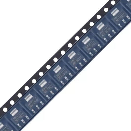 Regulador Voltaje Lineal LDO AMS1117 SMD SOT-223 - Varios Voltajes (1.2V a 5.0V y ADJ) - Lote 10 Piezas