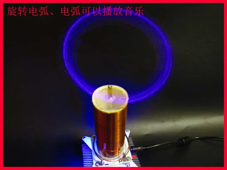 Kit DIY Bobina Tesla Musical Rotatoria con Molino Iónico Electrónico