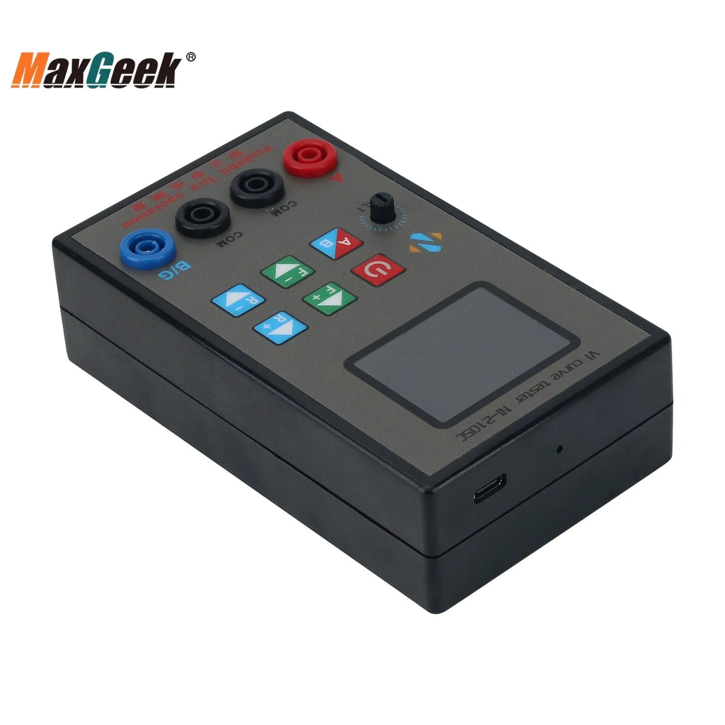 Tester Portátil Curva VI Maxgeek NI-210SC Doble Canal (18 Niveles Frecuencia Ajustable) Pantalla TFT 2.0"