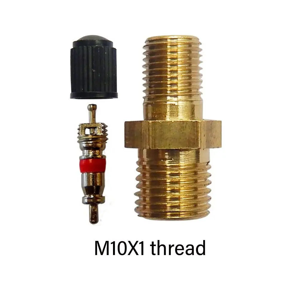 Válvula Llenado Tanque Compresor Aire Latón Anti-Corrosión Schrader (Rosca 1/4 NPT / 1/8 NPT / M10) Núcleo Válvula Neumático Auto