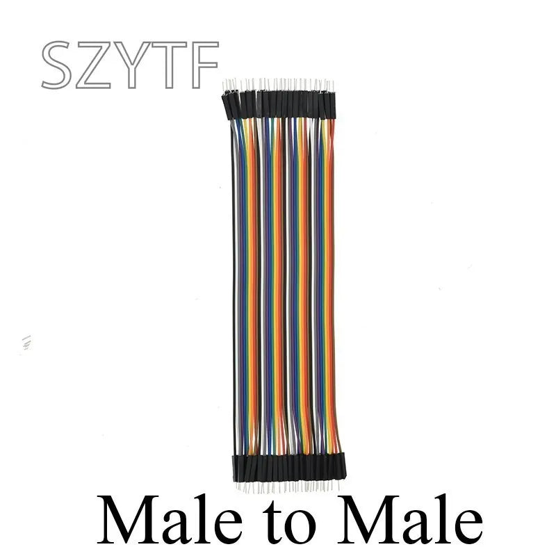 Cable Jumper Dupont (40 Pines, 10/20/30/40cm) Macho-Macho / Macho-Hembra / Hembra-Hembra para Arduino DIY Kit