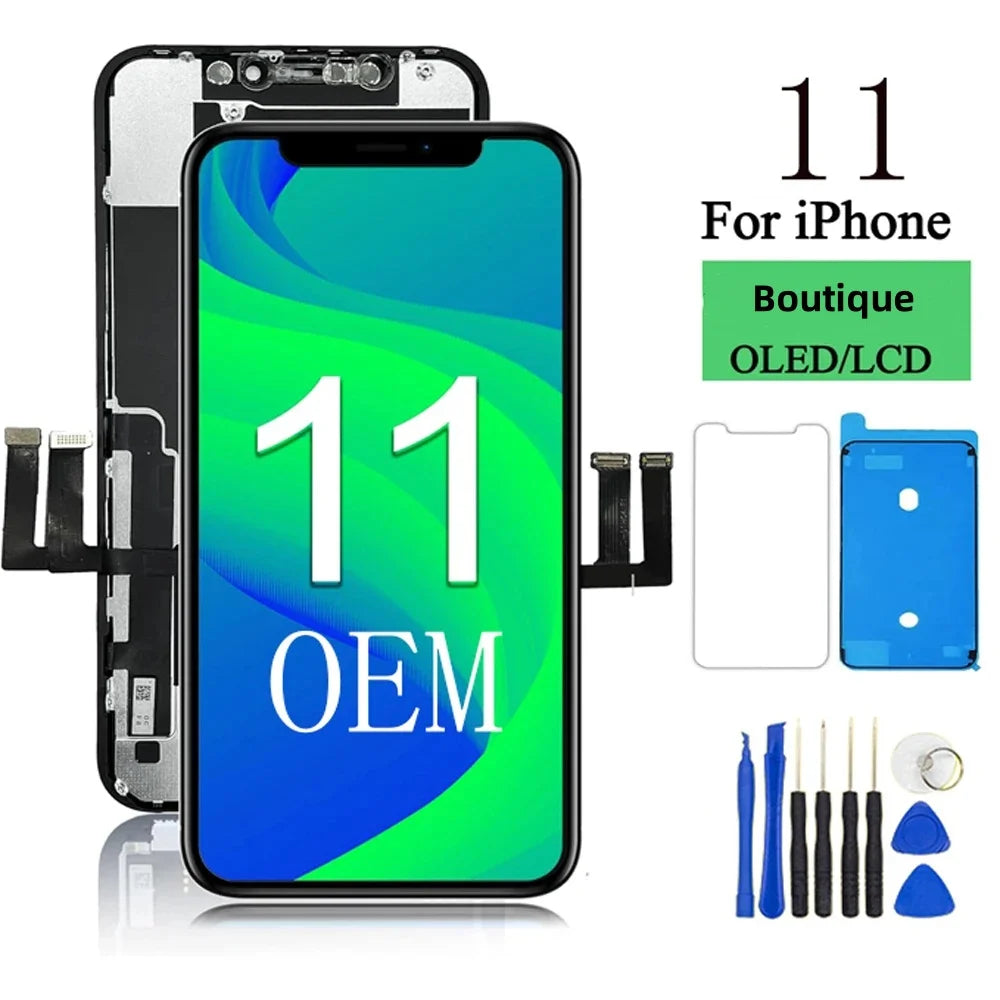 Pantalla OLED con Digitalizador Táctil para iPhone 11 (Reemplazo LCD)