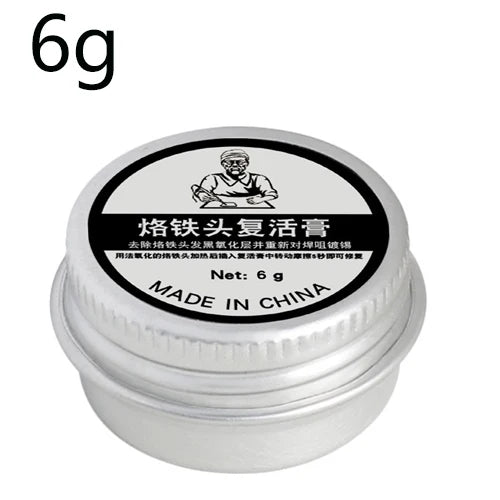 Pasta Limpieza Punta Cautín Soldador (Activador/Refrescador Punta Estaño) Limpiador Removedor BGA Herramienta Reparación (6-90g)