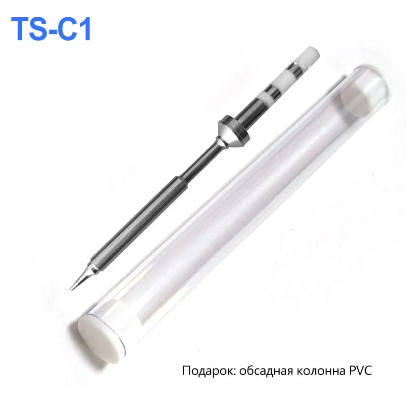 MINI Welding Nozzle Knife Horseshoe TS-BC2 C1 KU ILS B2 I C4 D24 K J02 JL02 BC3 For TS101 Pin64 Pinecil V2 Soldering Iron Tips